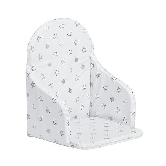 Coussin de chaise PVC sans sangle Blanc étoiles grises  de Babycalin