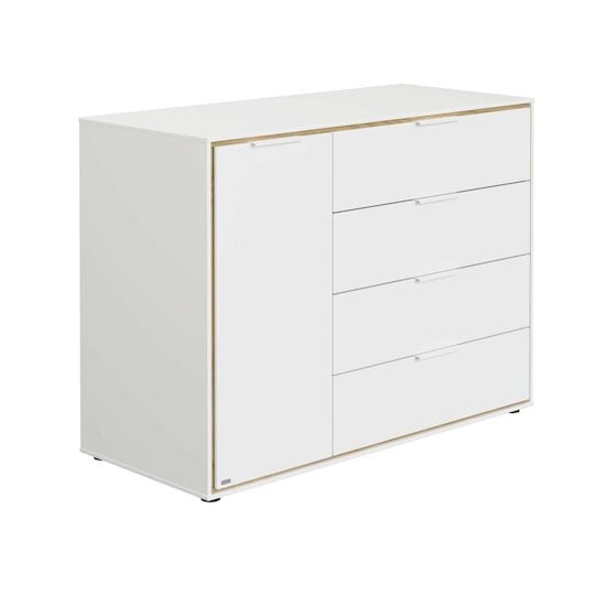 Lieven Commode 4 tiroirs 3 compartiments 1 porte  de Paidi