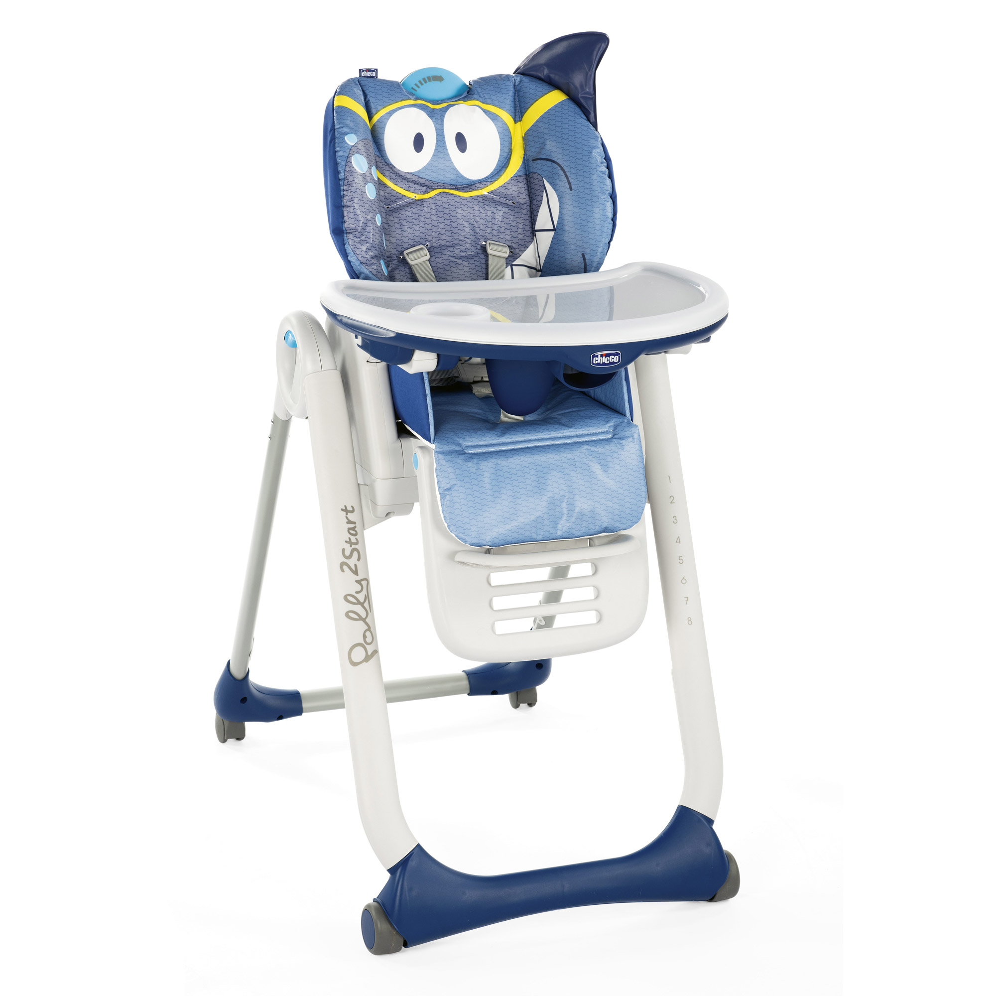 Chaise Polly 2 Start 4 roues Fancy Chicken de Chicco, Chaises hautes ...