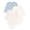 Lot de 3 bodies manches longues en coton