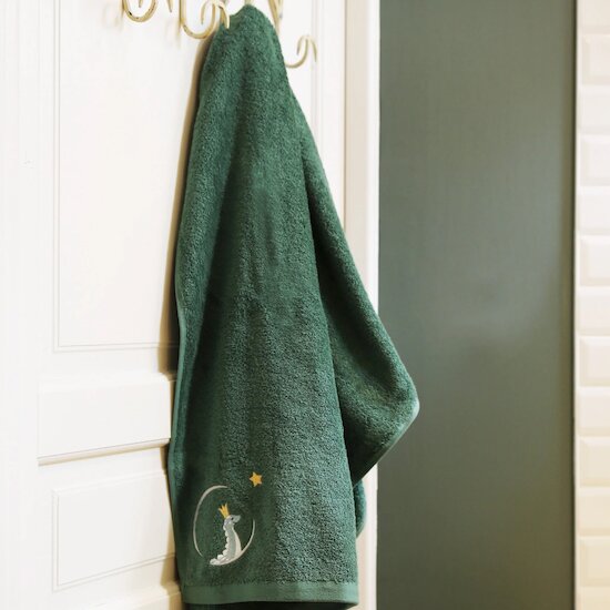 Serviette Diplo vert forêt 70 x 140 cm de L'Oiseau Bateau