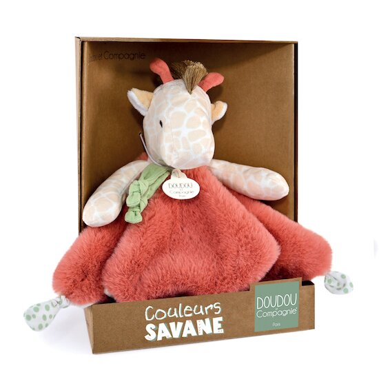 Couleurs Savane Doudou plat Girafe  de Doudou et Compagnie