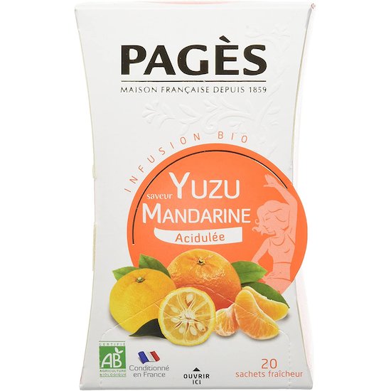 Infusion yuzu mandarine Orange  de PAGÈS