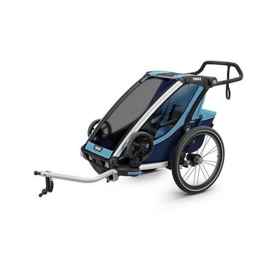 Remorque Cross 1 pour 1 enfant Blue/Poseidon  de Thule