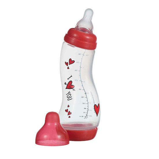 Biberon S Anti-Colique 250 ml I love you  de Difrax