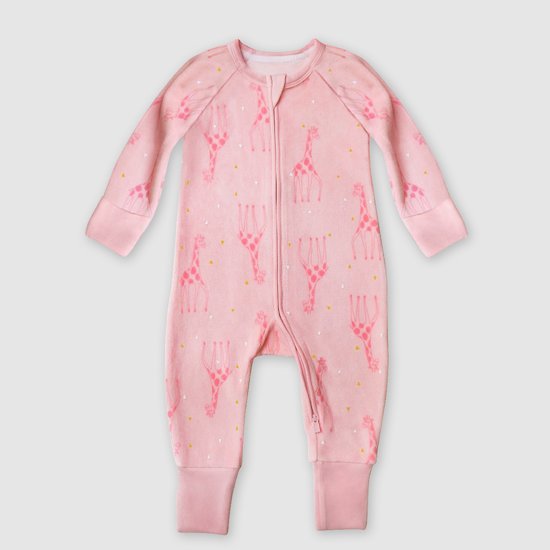 Pyjama Zippé Velours Girafe 3 mois de DIM Baby Aubert Dernière chance sur la Puériculture !