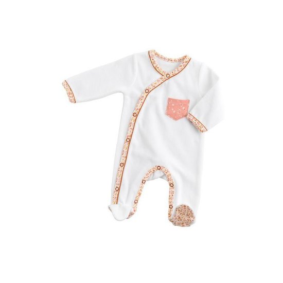 Esmée Pyjama sans col Motif Floral  de Sauthon Baby Déco