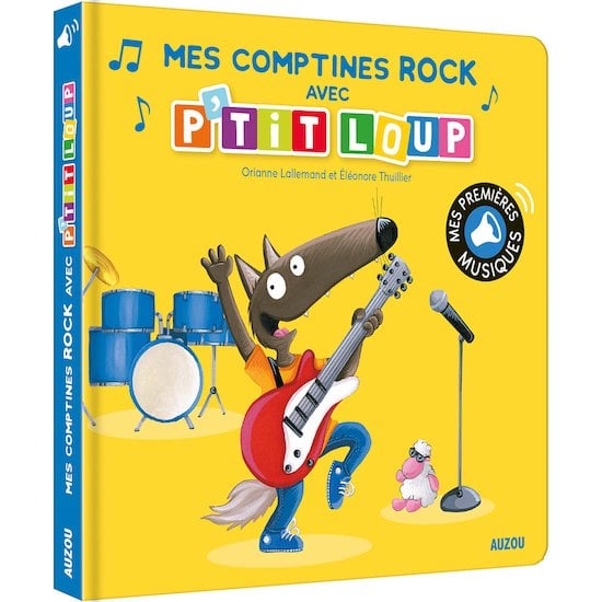 P'tit Loup mes comptines rock Jaune  de AUZOU