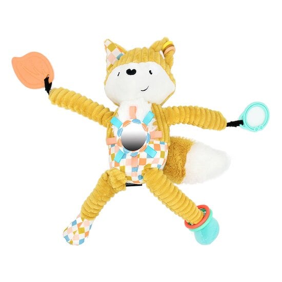Cyranos le renard Peluche d'activités nomade   de Les Déglingos Cyranos le renard Peluche d'activités nomade   de Les Déglingos