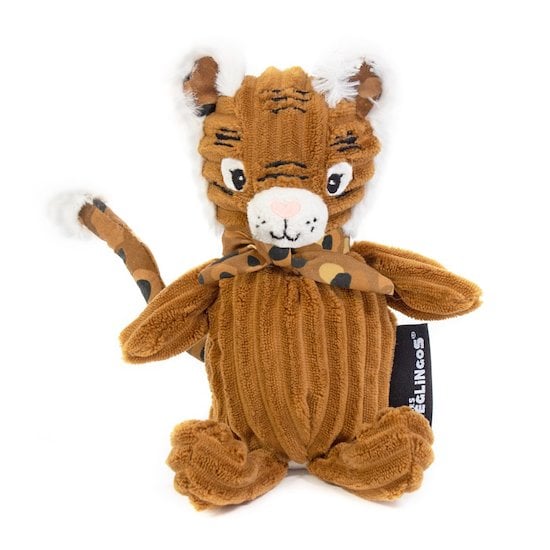 Peluche en boîte Petit Simply Spéculos le tigre Marron  de Les Déglingos