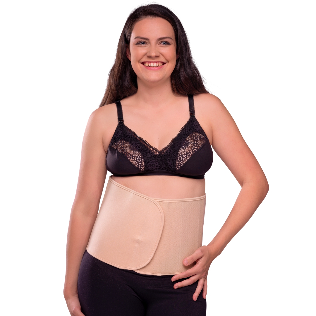 Gaine abdominale post accouchement écru taille L/XL - Made in Bébé