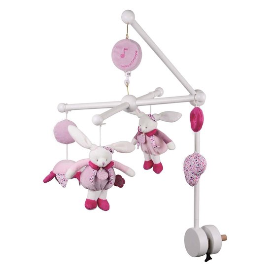 Mobile musical Cerise le lapin    de Doudou et Compagnie