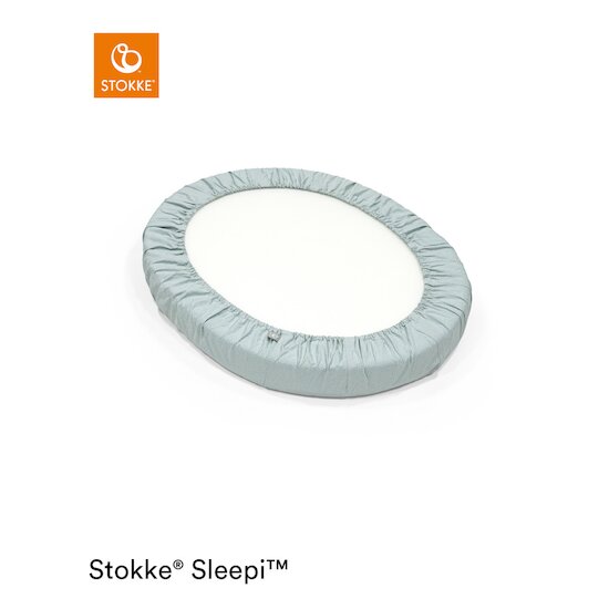 Drap-housse Stokke® Sleepi™ Mini Dots Sage  de Stokke® Drap-housse Stokke® Sleepi™ Mini Dots Sage  de Stokke®