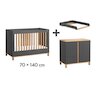 Chambre Altitude Trio : Lit évolutif 70 x 140 cm + Commode + Plan à langer