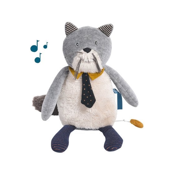 Les Moustaches peluche musicale   de Moulin Roty