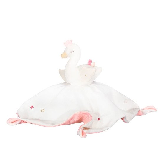 Baby Swan doudou mouchoir    de Sauthon Baby's Sweet Home