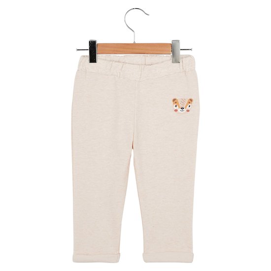 Pantalon confortable Beige chiné  de P'tit bisou