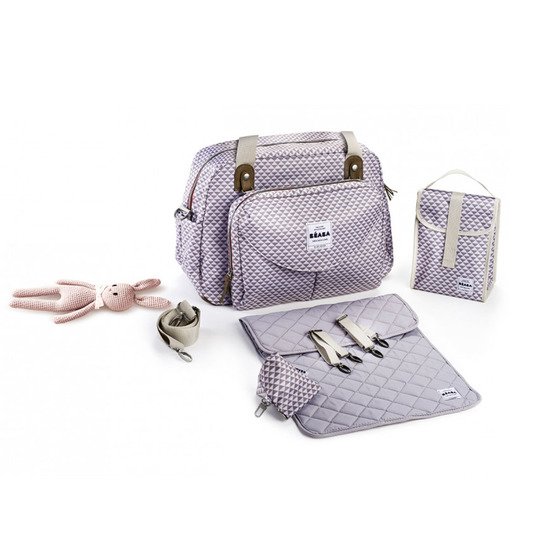 Sac Genève 2 Grey / Coral  de Béaba