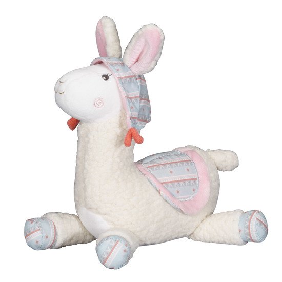 Mila Doudou Rose Blanc De Sauthon Baby Deco Doudous Aubert