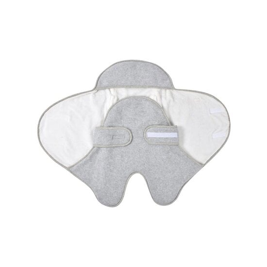 Couverture promenade Babynomade® double polaire Gris chiné  de Béaba