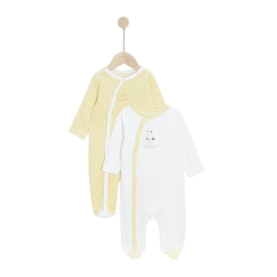 Mes Essentiels Lot 2 Pyjamas Blanc Pure  de P'tit bisou