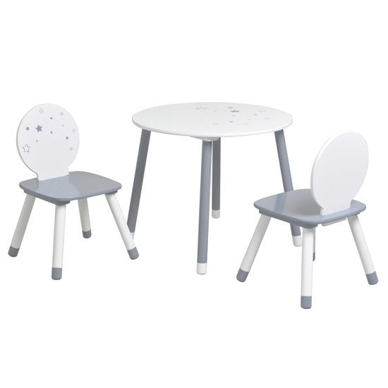Poussière d'étoiles set table et chaises Blanc / Gris  de Demeyere