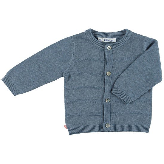 Cardigan en tricot collection Cocon garçon hiver Bleu Océan 9 mois de Noukies