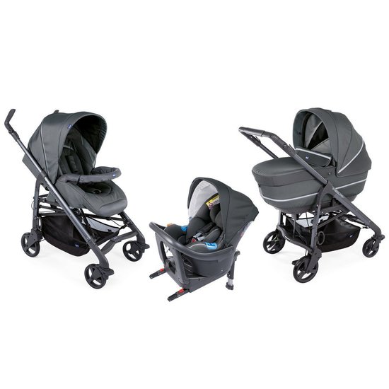 Trio Love Up i-Size Bebecare Cool Grey  de Chicco