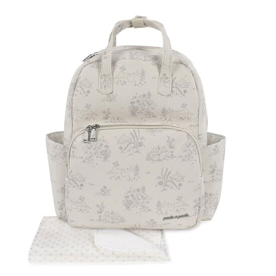 Sac à dos imprimé toile de jouy Cream  de pasito a pasito