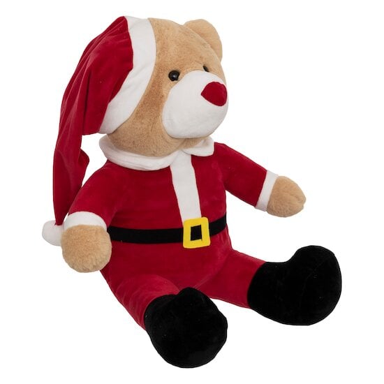 Peluche Ours en Père Noël 60 cm de Atmosphera, Peluches : Aubert