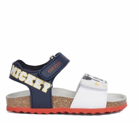 Sandales Chalki Mickey bleu marine et blanc  de Geox Respira Sandales Chalki Mickey bleu marine et blanc  de Geox Respira