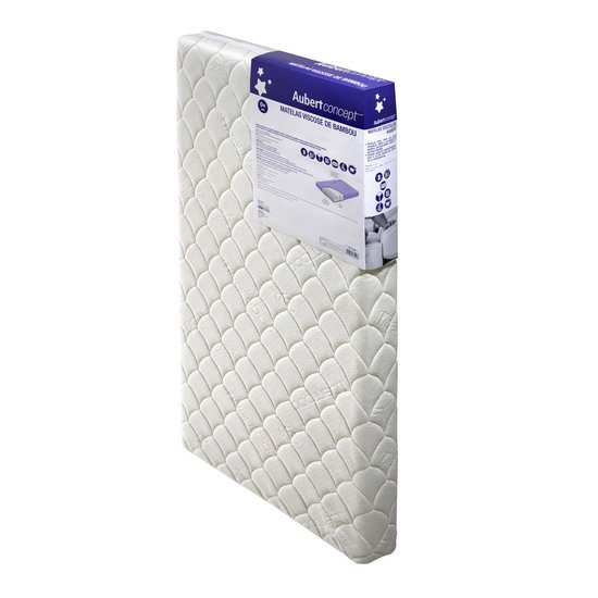 Matelas viscose de bambou Blanc 70 x 140 cm de Aubert concept