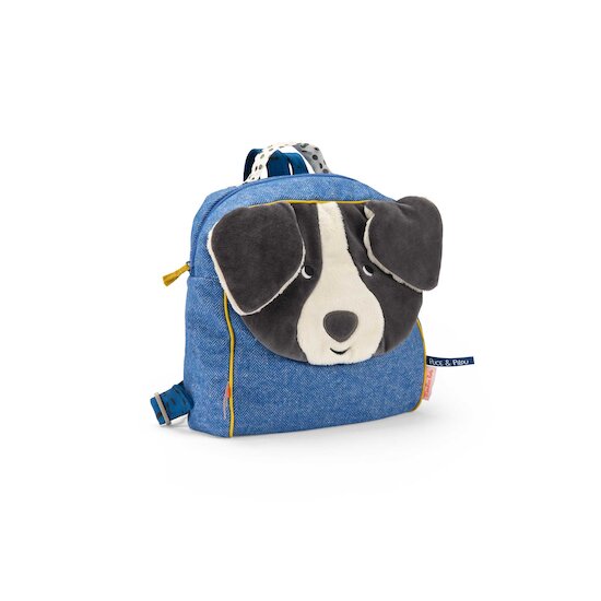 Puce & Pilou Sac à dos Chien Bleu  de Moulin Roty