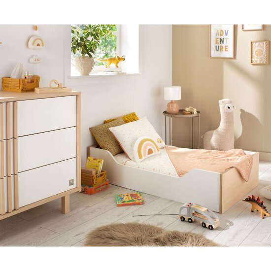 Chambre Nature : Lit bébé évolutif 70x140 + Commode   de Sauthon Baby's Sweet Home Chambre Nature : Lit bébé évolutif 70x140 + Commode   de Sauthon Baby's Sweet Home