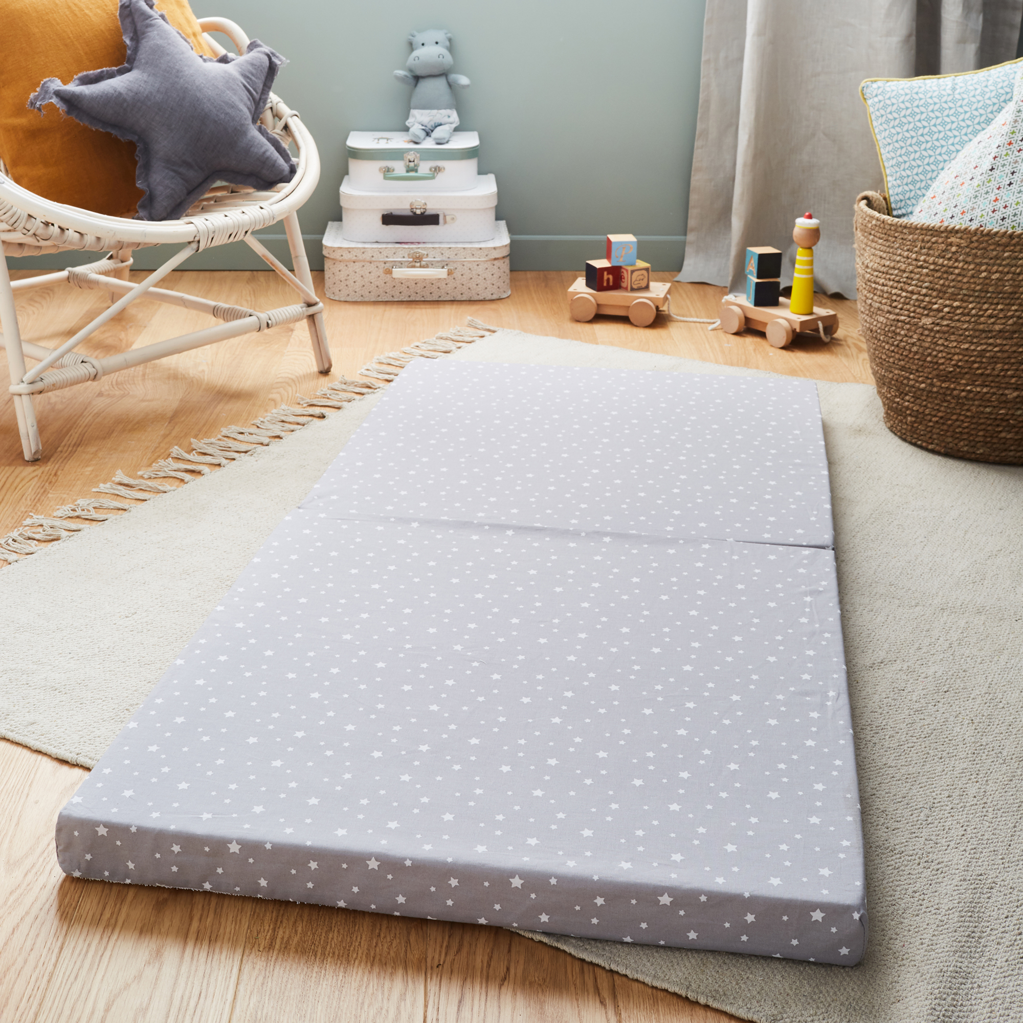 Matelas De Voyage Imprime Etoile 60 X 1 Cm De P Tit Lit Matelas De Voyage Aubert