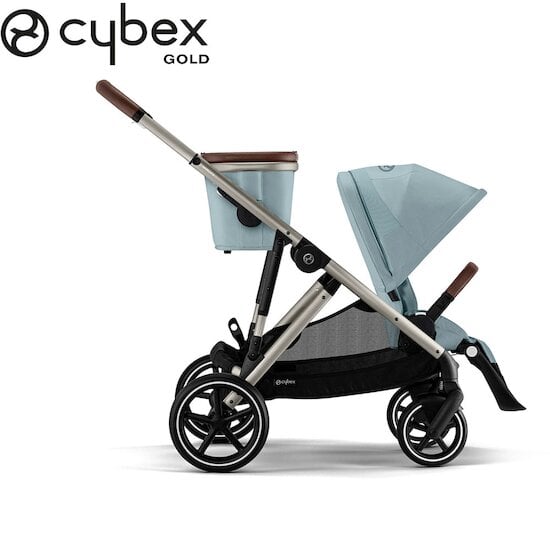 Poussette Gazelle S Châssis Taupe - Stormy Blue  de CYBEX