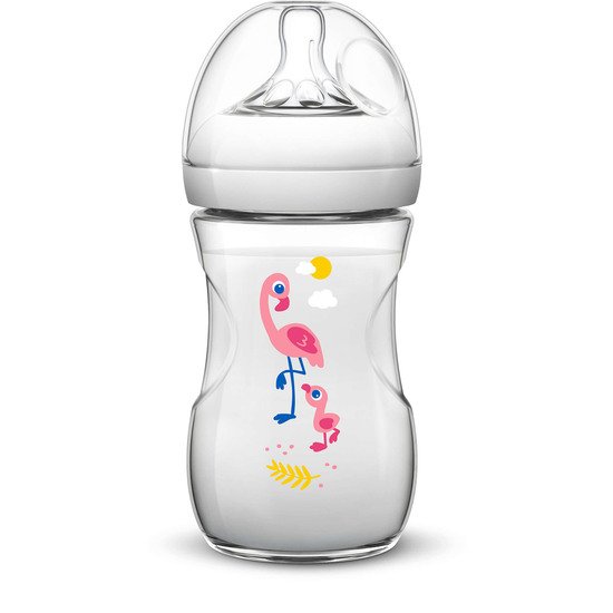 Biberon Natural édition limitée Flamants Roses 260 ml de Philips AVENT