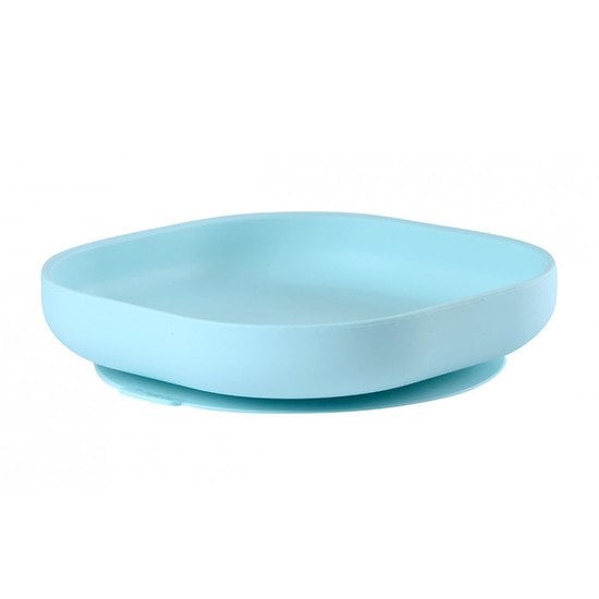 Assiette silicone ventouse  Bleu  de Béaba