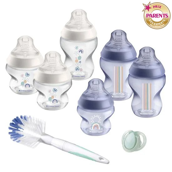 Coffret Naissance  Biberons Closer to Nature Bleu  de Tommee Tippee