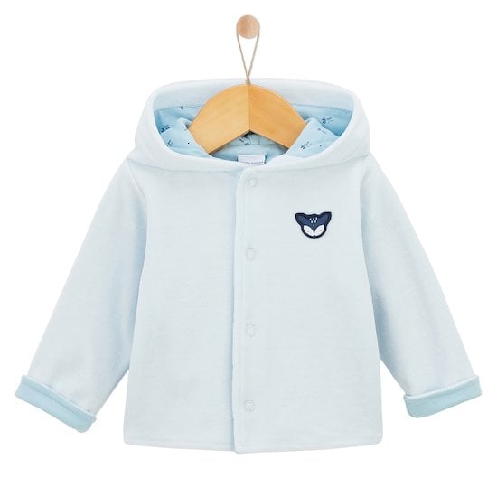 Petit Cocon Veste en velours Bleu Naissance de P'tit bisou