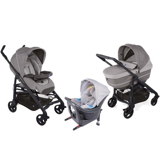 Poussette Trio Love Up i-Size Titanium  de Chicco