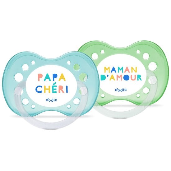 Lot de 2 Sucettes Anatomiques Aléatoire 18 mois + de Dodie