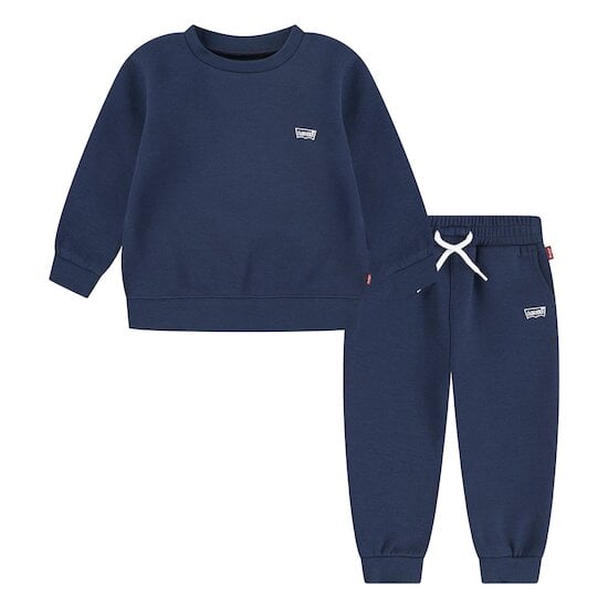 Ensemble sweat + jogging logo Crew Bleu  de Levi's Kids
