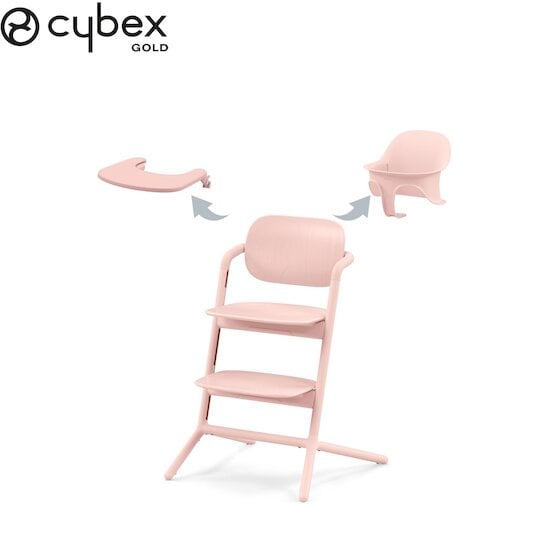 Chaise haute Lemo 3-in-1 Pearl Pink  de CYBEX