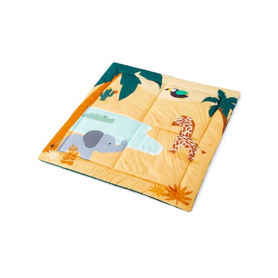 Tapis de parc réversible Vert d'eau  de Little Big Friends Tapis de parc réversible Vert d'eau  de Little Big Friends