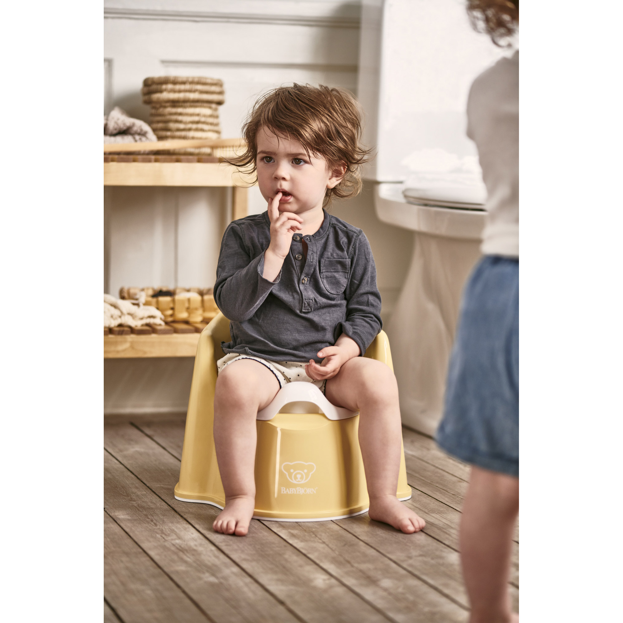 Pot Fauteuil Blanc Gris De Babybjorn Pots Aubert