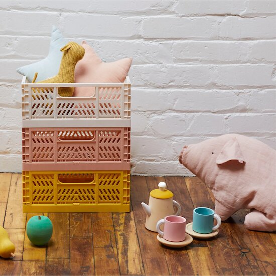 Caisse Pliante Rose  de 3 sprouts