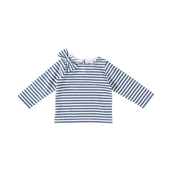 Sweat collection Bord de mer Fille Bleu / Blanc 6 mois de Noukies