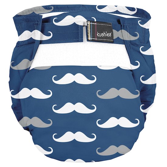 Couche lavable Moustaches 4-10 kg de Kushies