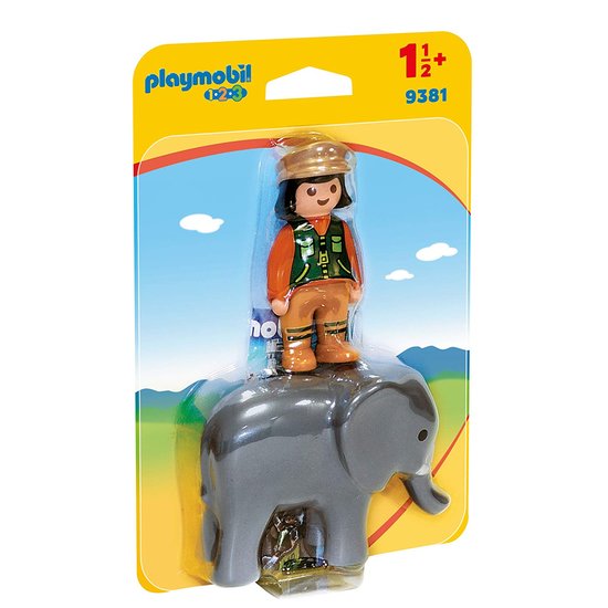 Soigneuse avec éléphanteau   de Playmobil